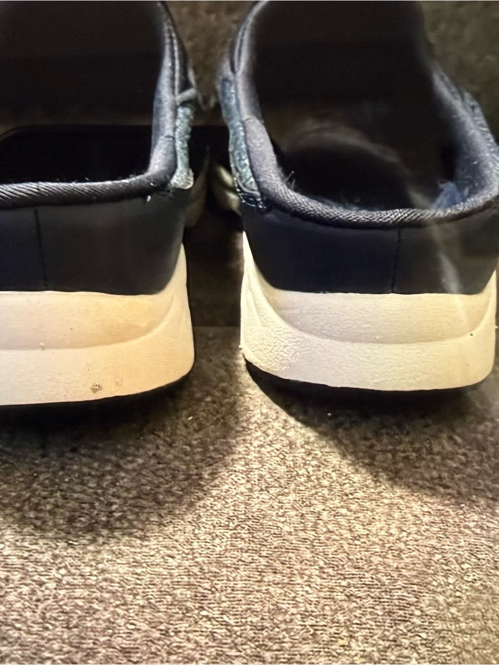 Woman’s Slip-On Navy Sneakers with White Sole - Picture 2 of 4